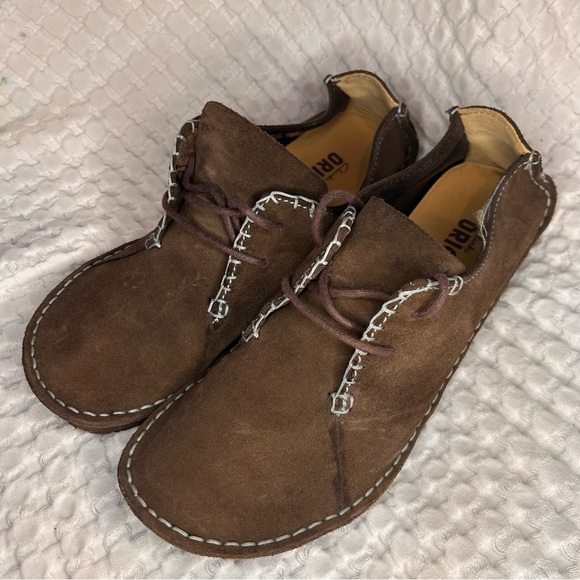 Clarks Originals Desert Trek Brown Suede Lace-Up Shoes Women’s 9M Crepe Sole - Picture 1 of 9